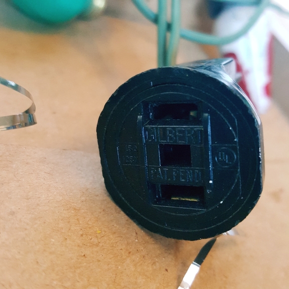 Vintage Christmas decorations. Satin balls.  Gum wrapper garland. - Picture 4 of 9